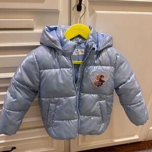 👩🏻‍🦳❄️⛄️ H&M Frozen Puffer Coat - Toddler Girls Size 4-6 - Gently Worn